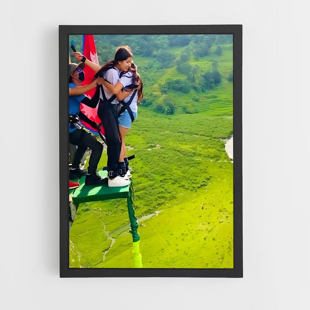 Poster Vol Éperdu – affiche Saut à l’élastique (vue 2)
